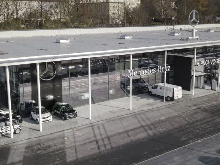 Mercedes Hirschvogel - Neubau Autohaus in Passau