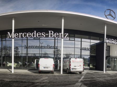 Mercedes Hirschvogel - Neubau Autohaus in Passau